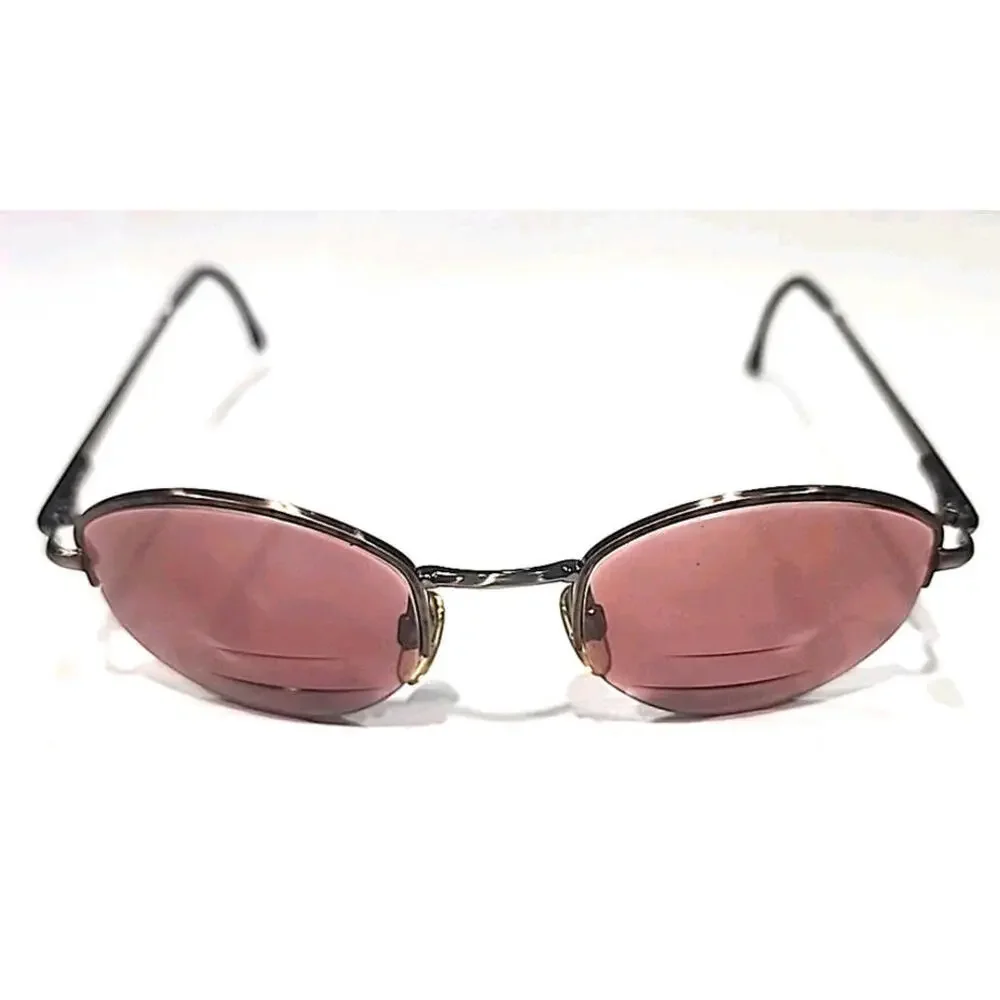 Emporio Armani 080 1021 No Lenses Small Brown Oval Eyeglasses Frame 49-21 135 - Picture 2 of 8